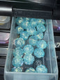 Blue acrylic bead #196