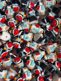 Penguin with Santa hat  Beadable figure #56
