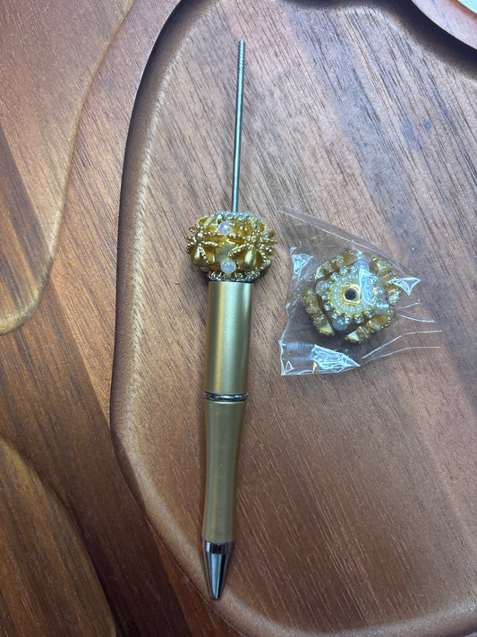 GOLD spider fancy bead