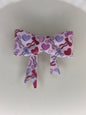 Hearts and bows, pink and red and purple straw topper bow #99