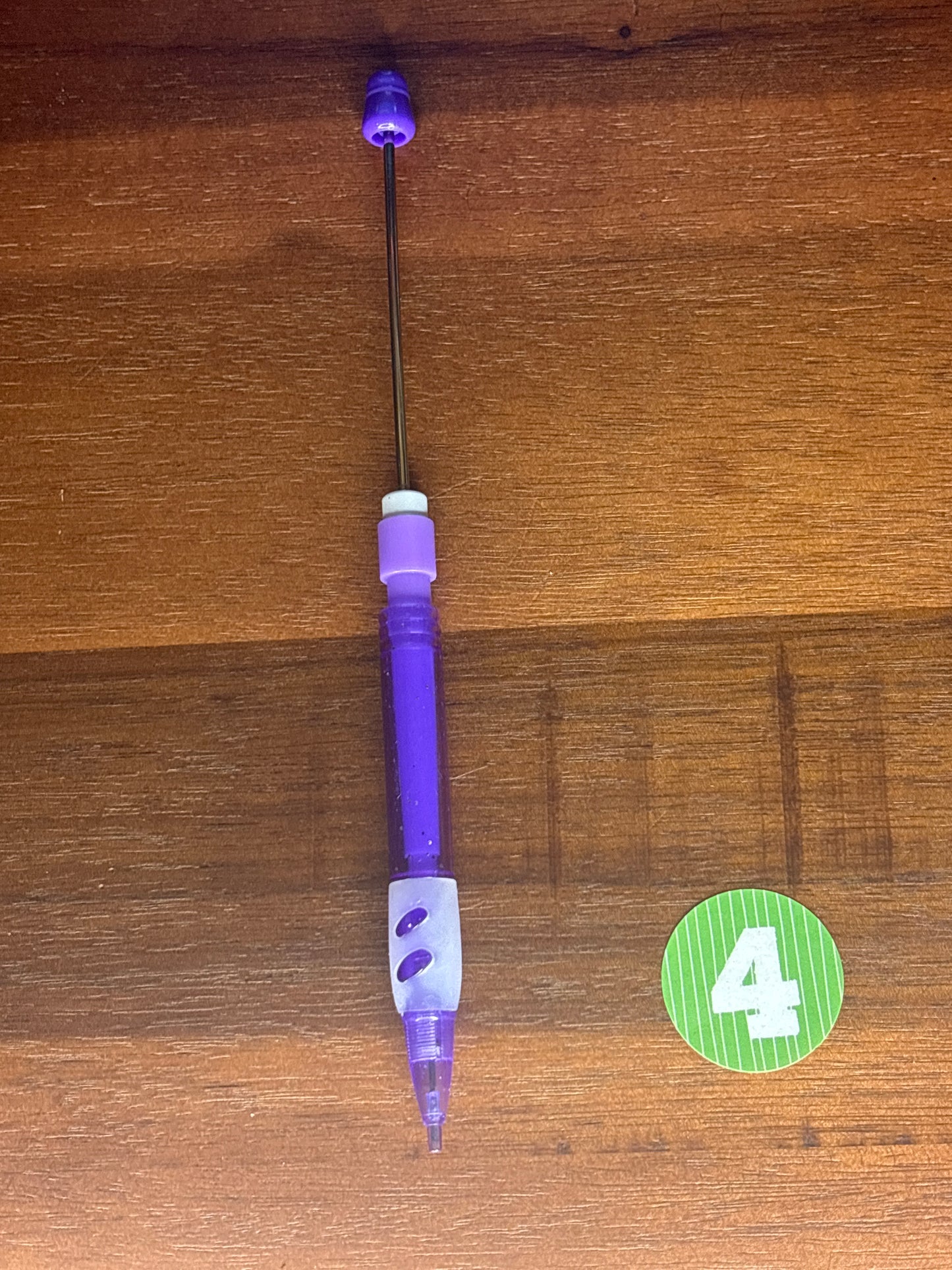 Purple beadable mechanical pencil (4)