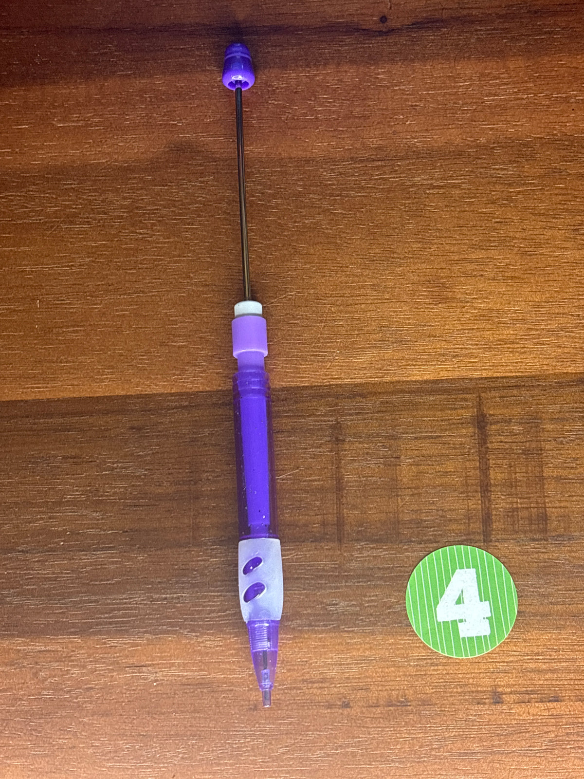 Purple beadable mechanical pencil (4)