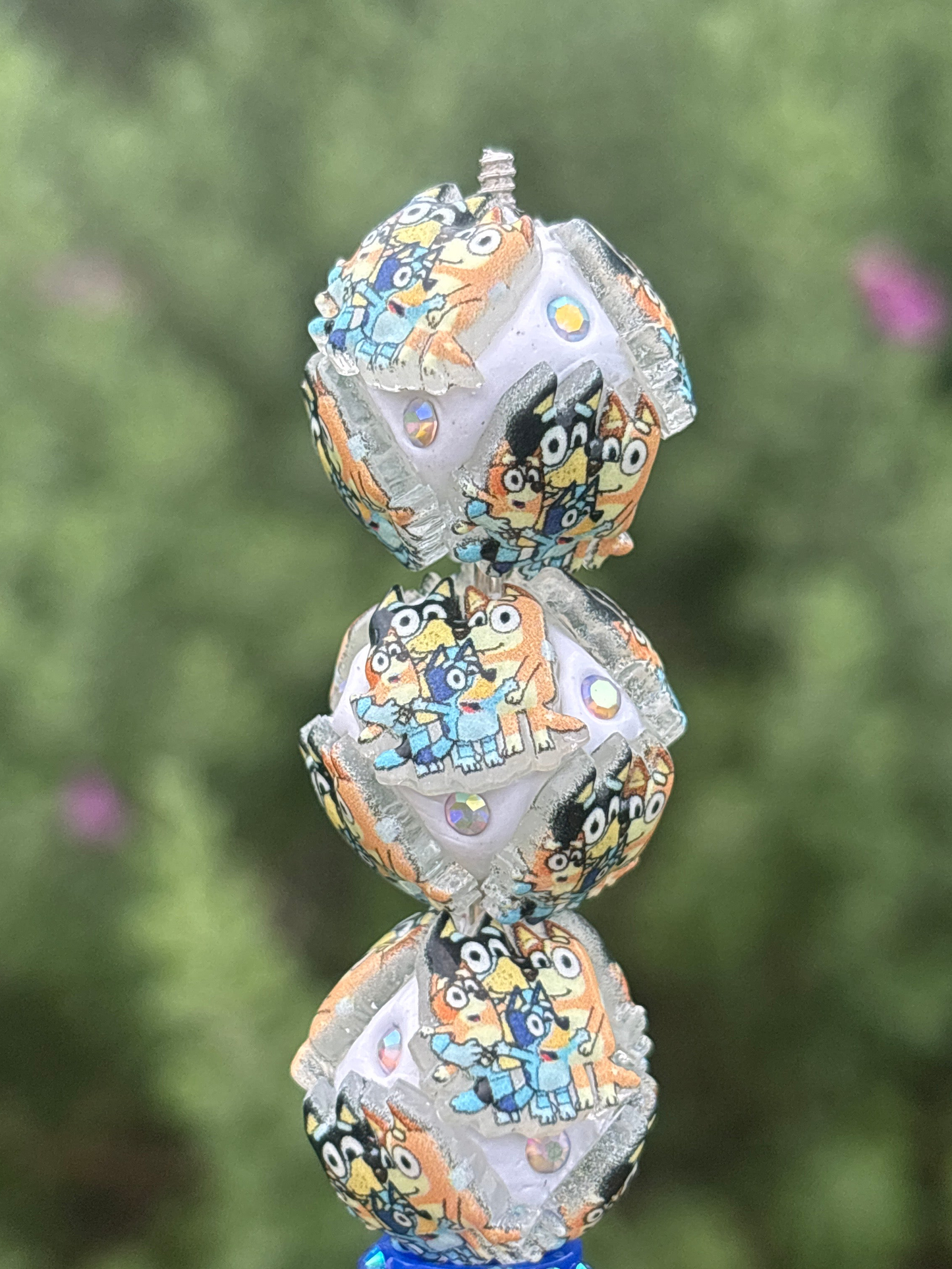 Bluey mixed pick fancy bead