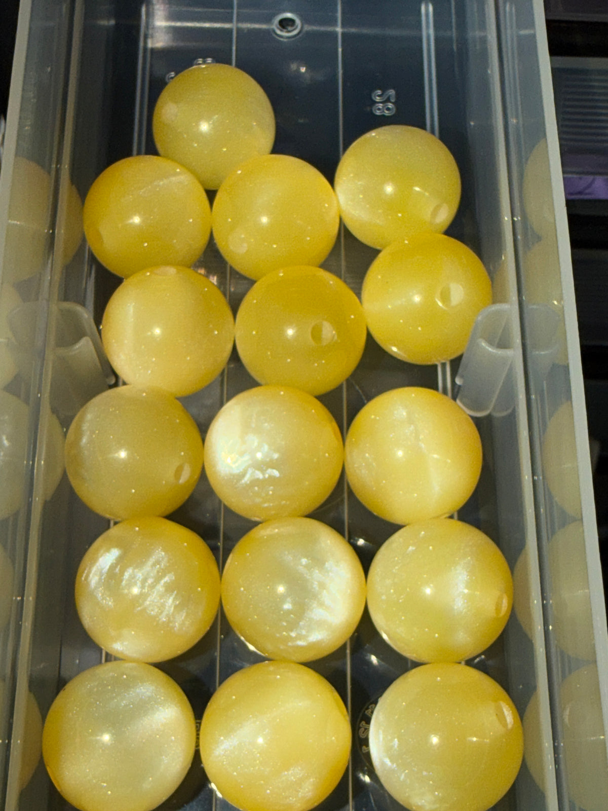 Yellow  16acrylic bead #234