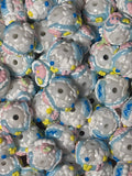 Hand painted acrylic 16 mm bead #59