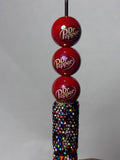Dr Pepper 16 mm acrylic bead #0