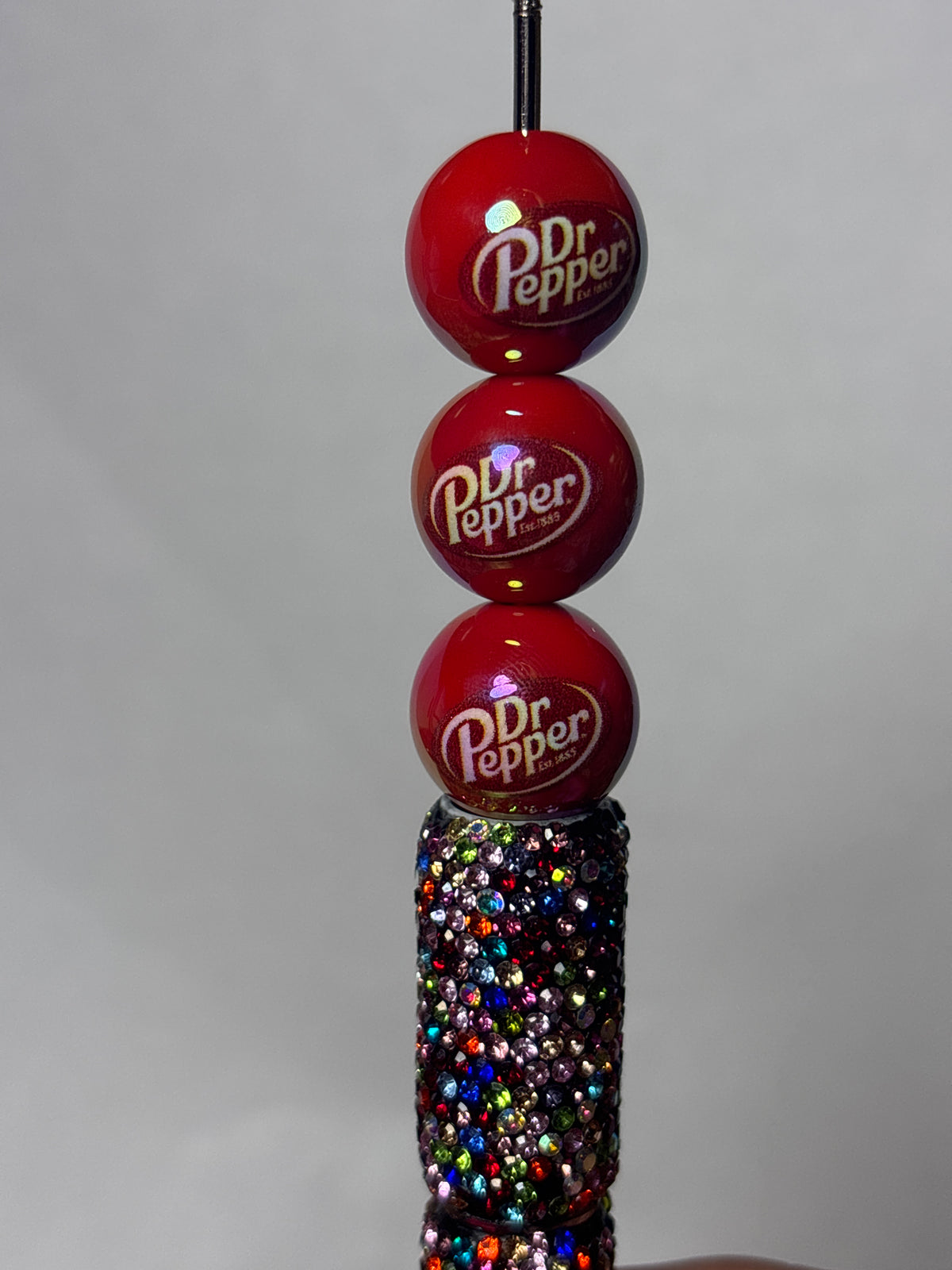 Dr Pepper 16 mm acrylic bead #0