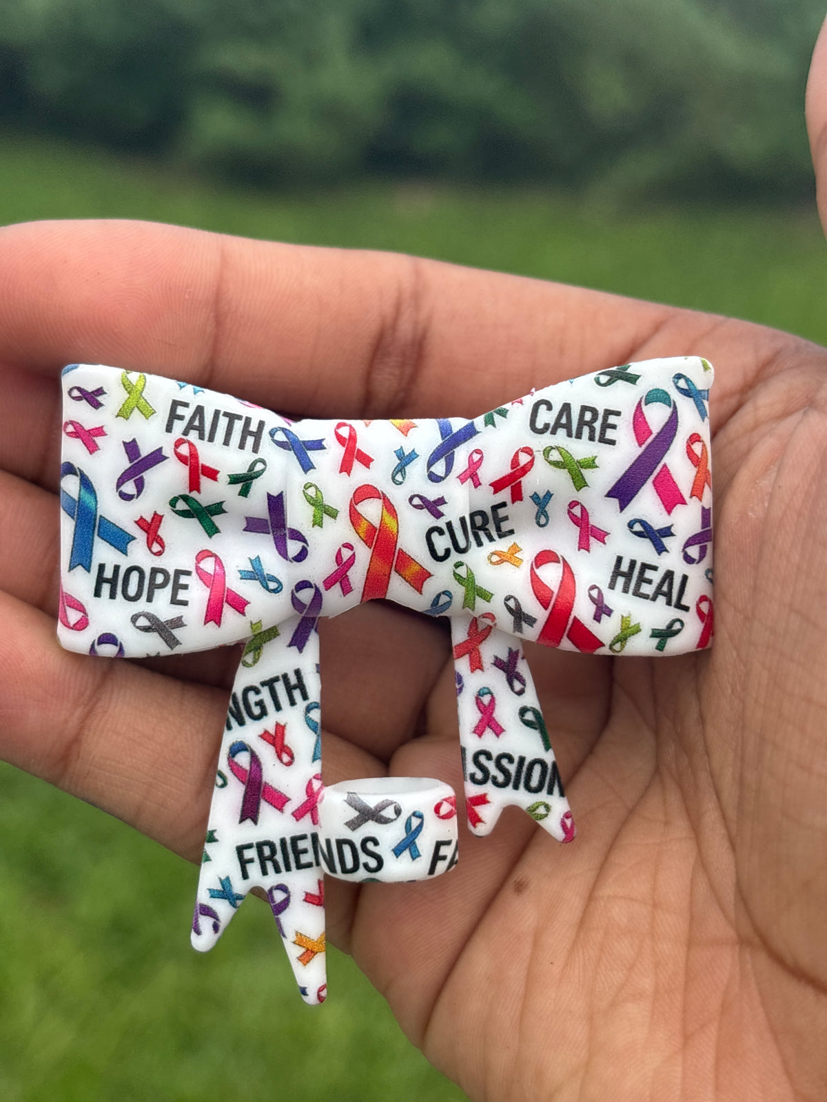 (Ladreah Dreams exclusive+ TSC) All ribbon awareness  straw topper bow + collab