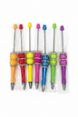 7-Piece Colorful Beadable Pen Set