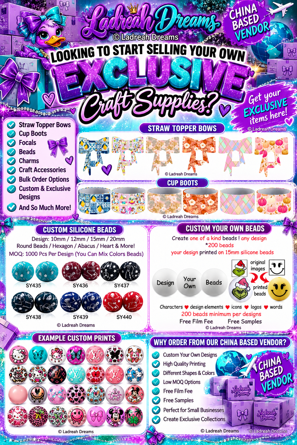 LOOKING TO START SELLING YOUR OWN EXCLUSIVE CRAFT SUPPLIES?