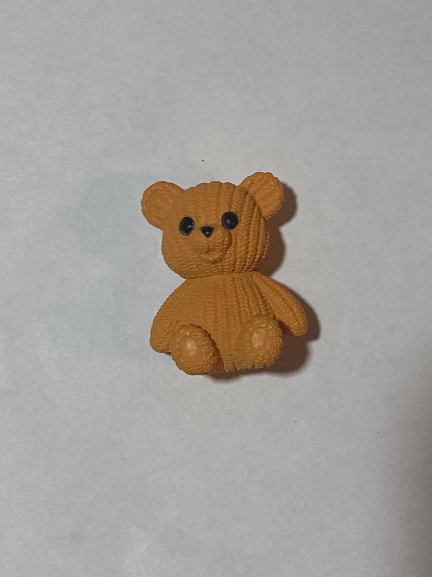 Orange clay bear beadable
