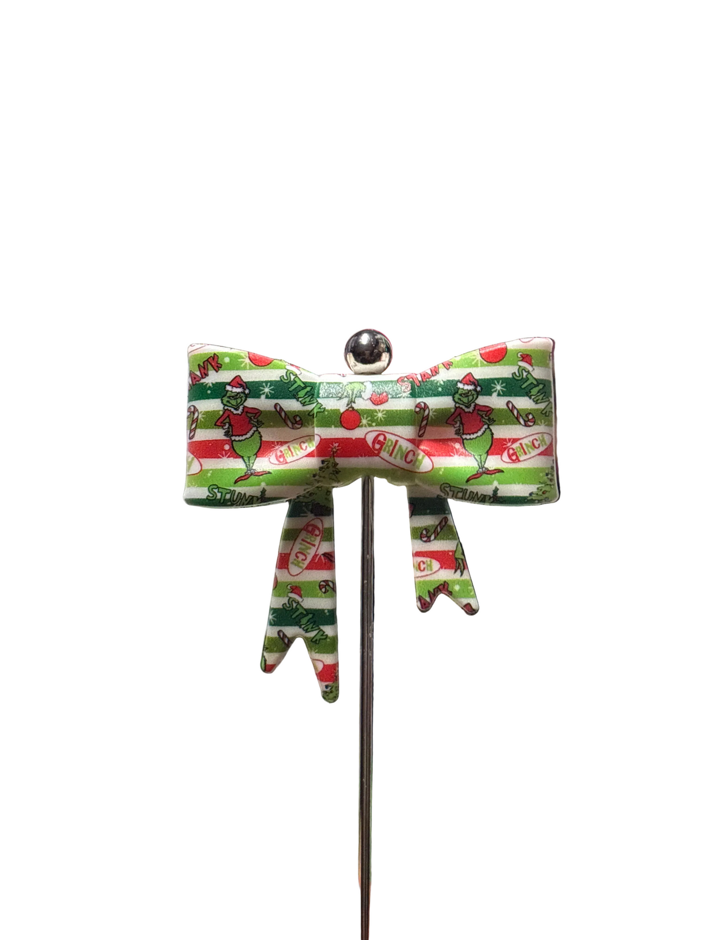 Grinch colorful bow #107