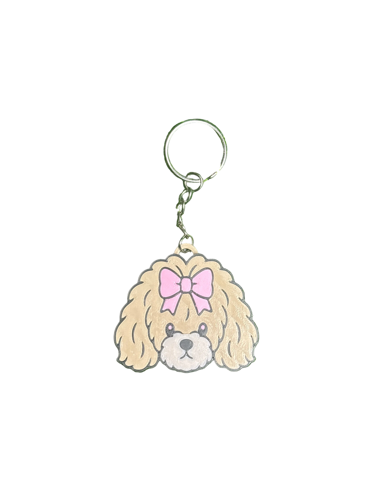 Random brown pick dog keychain can opener
