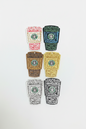 (221) Starbucks acrylic flat backs (set of 6)