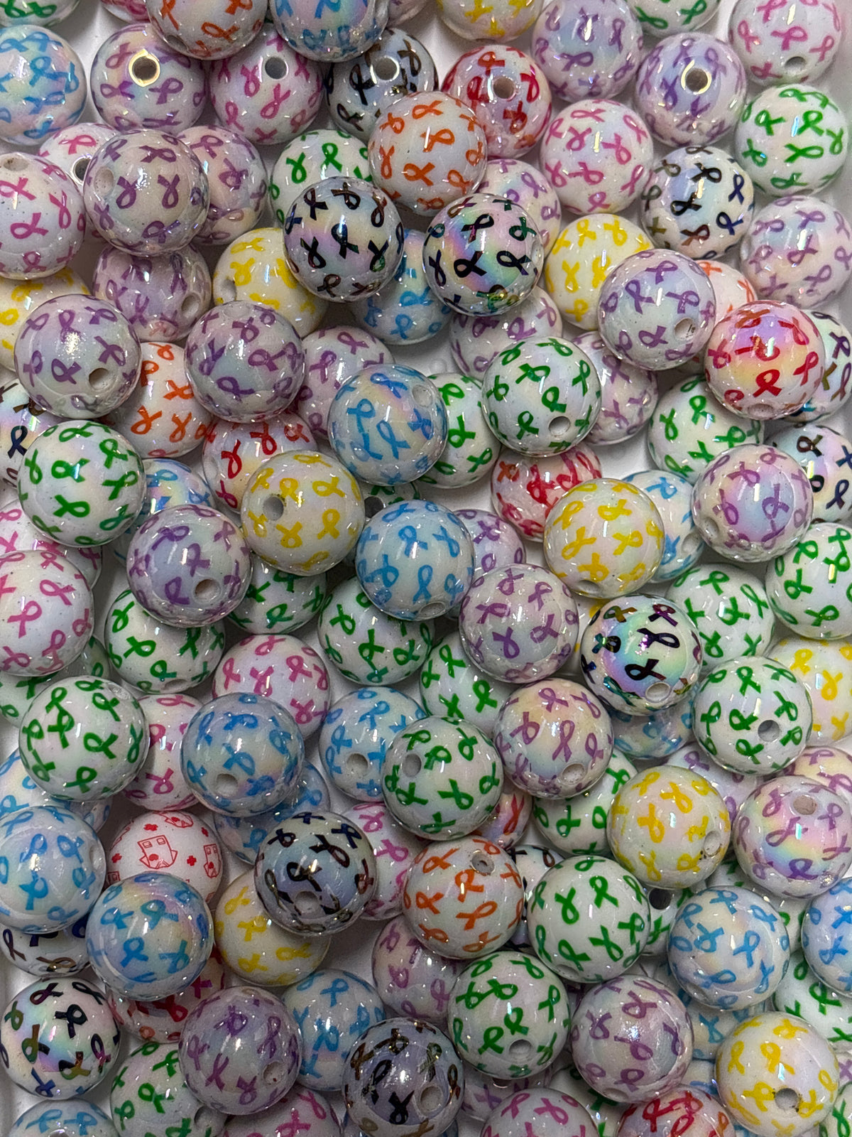 (Random pick) Ribbon bead 16 mm