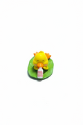 (166) Duck on a leaf