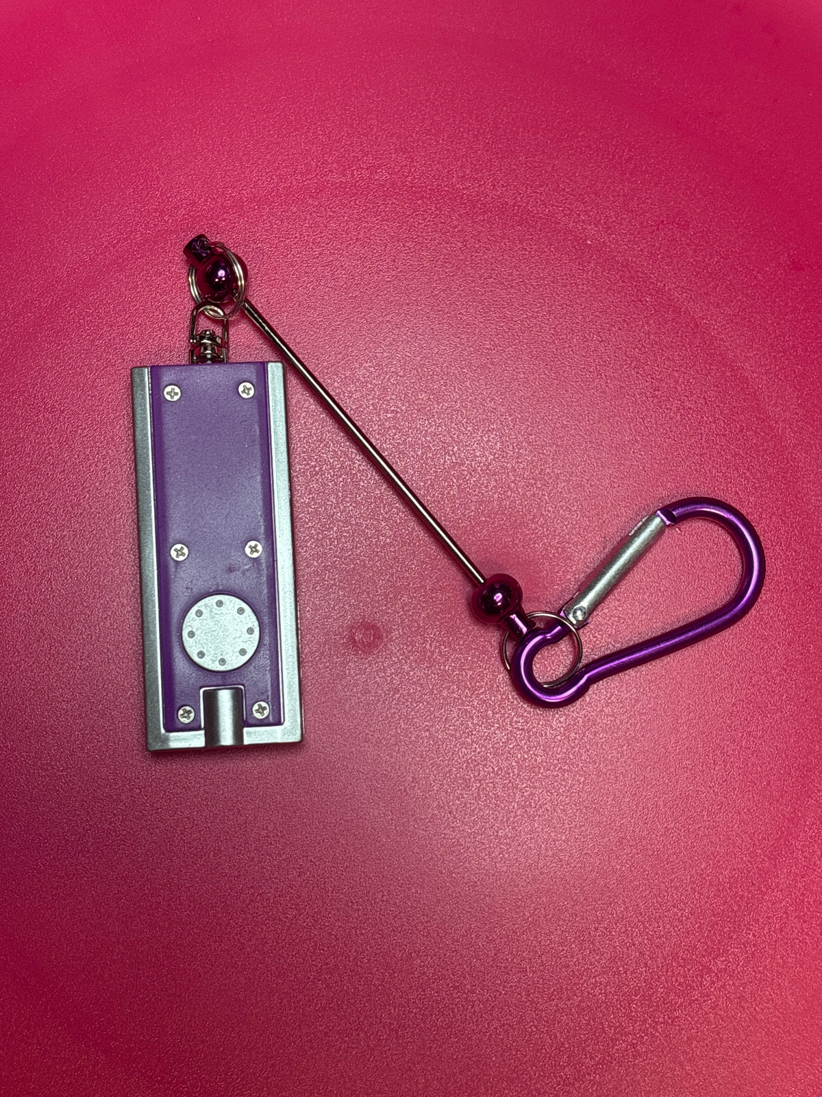 Purple , beadable flashlight