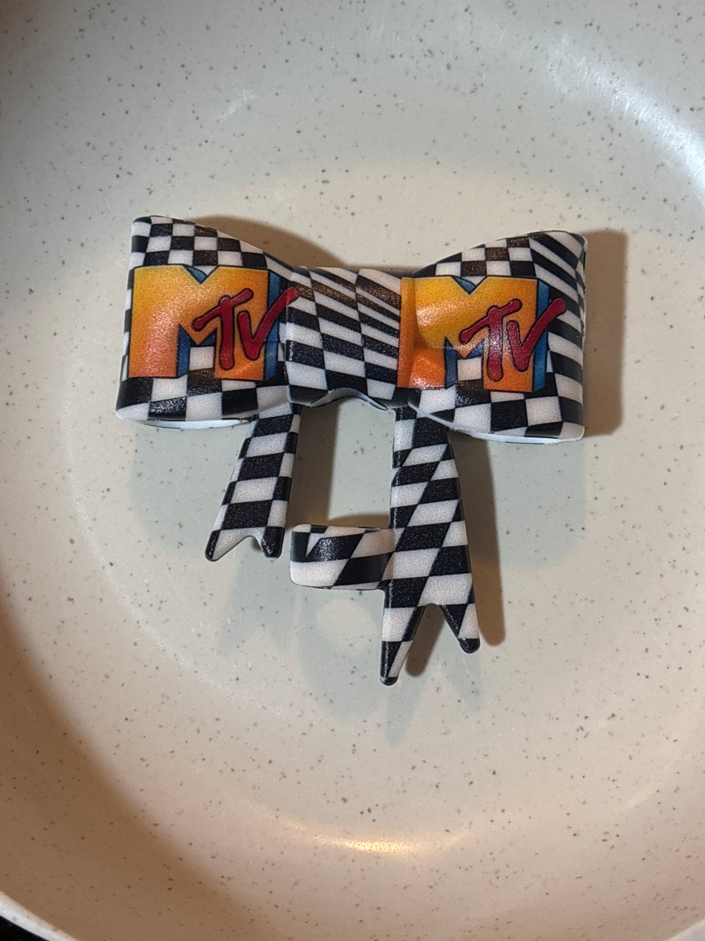MTV  straw topper bow