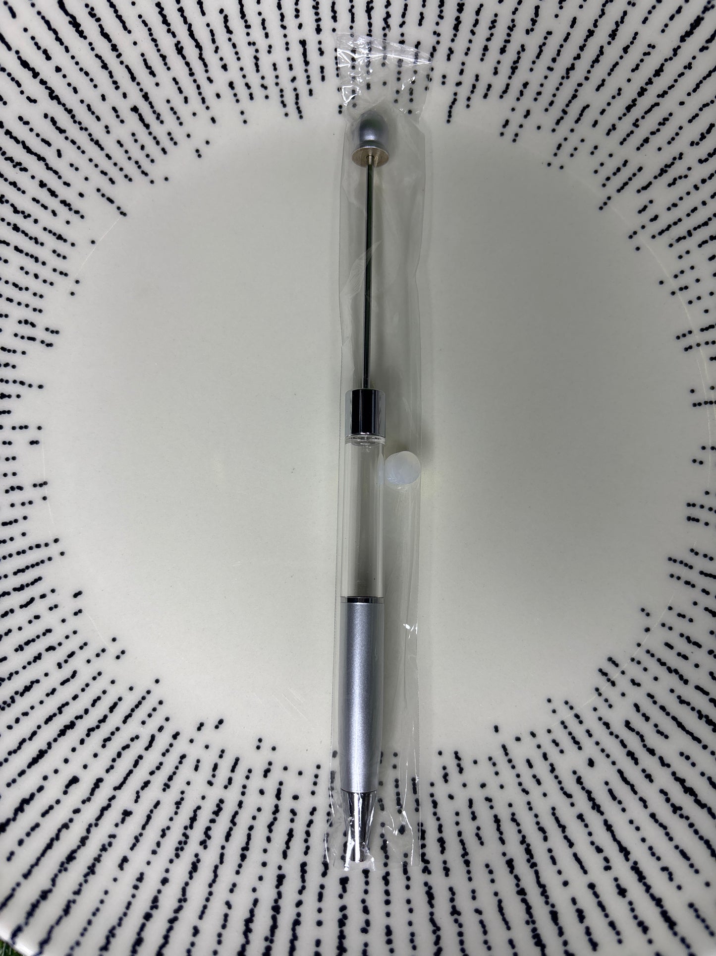 METAL Snow  Globe Beadable Pen