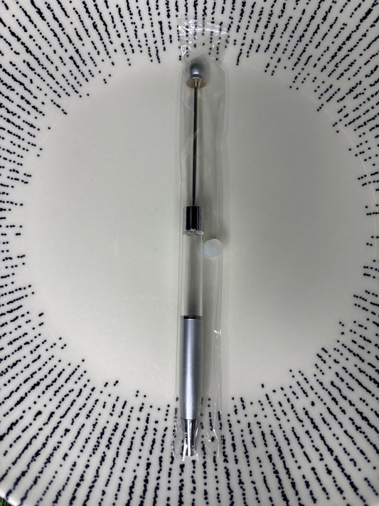 METAL Snow  Globe Beadable Pen