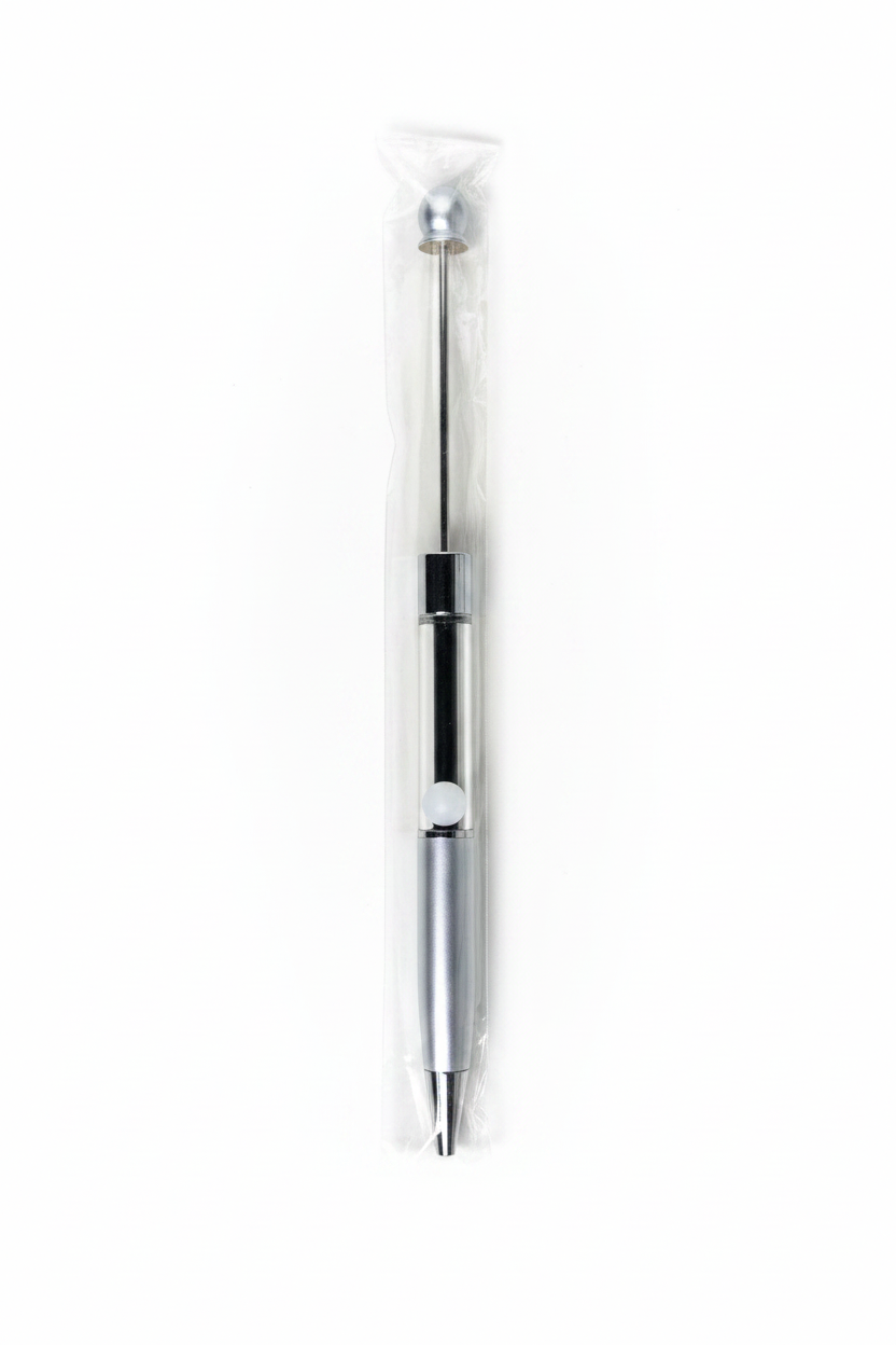 METAL Snow  Globe Beadable Pen