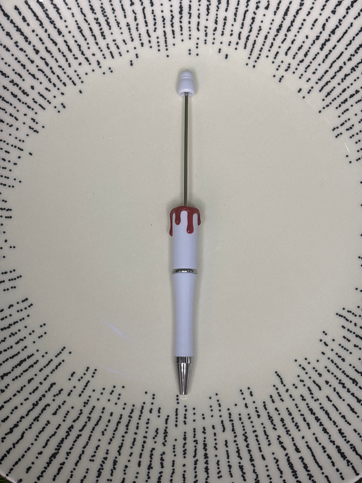 White blood drip beadable pen