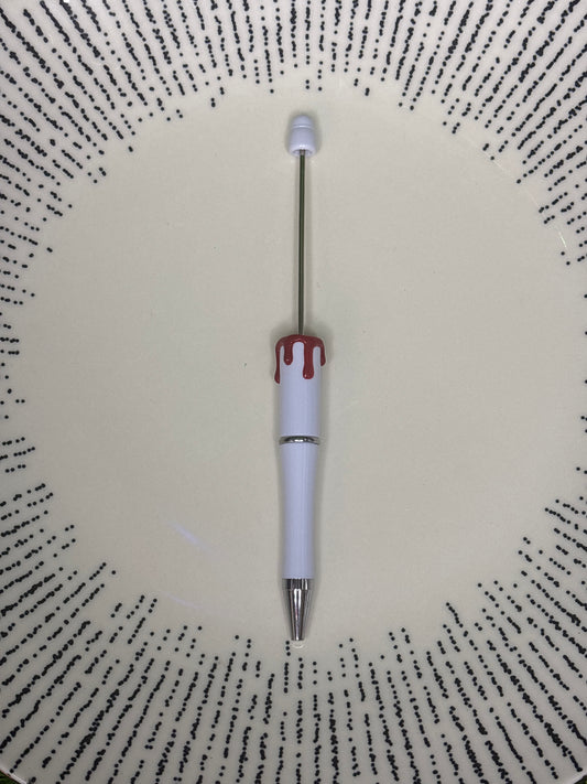 White blood drip beadable pen