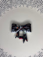 Black Jason Friday the 13th straw topper bow #83