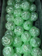 Green texture 16mm acrylic bead #252