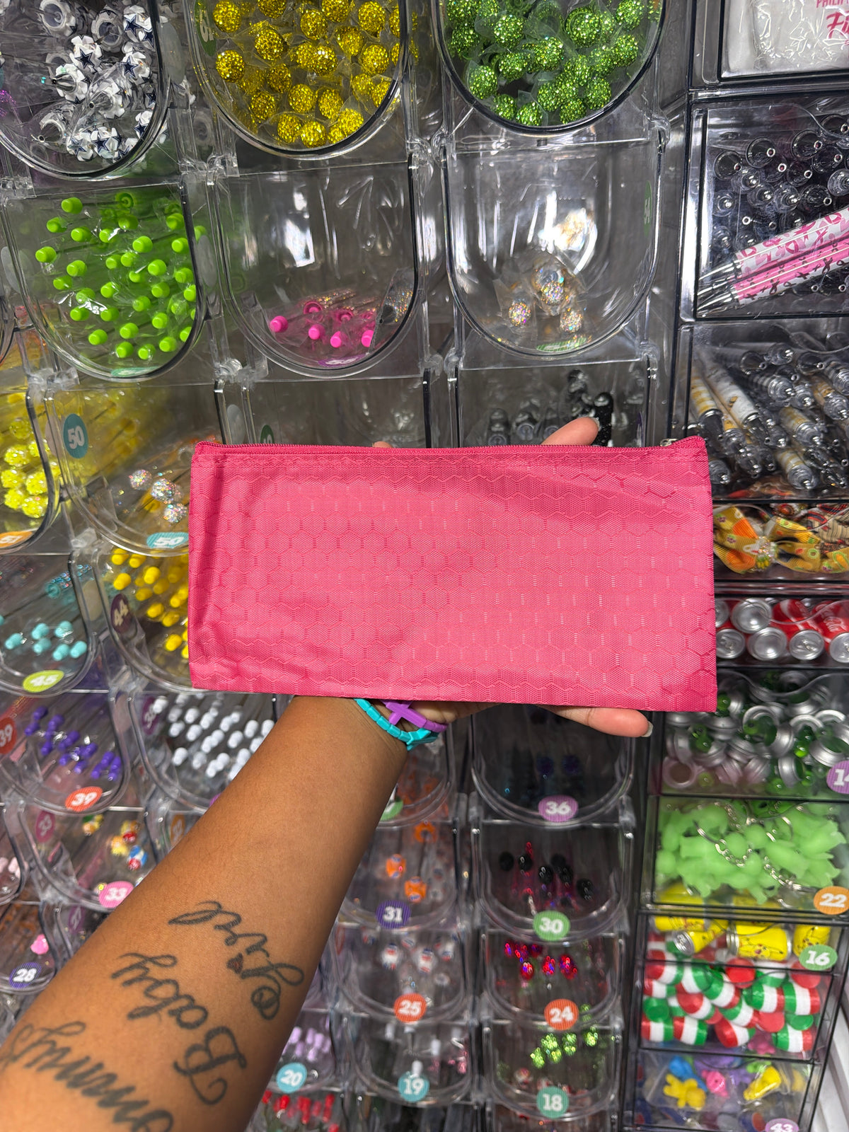Dark pink pouch