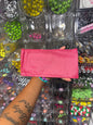 Dark pink pouch