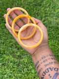 Orange Jade Glass Bangle