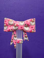 cristmas Santa straw topper bow #133