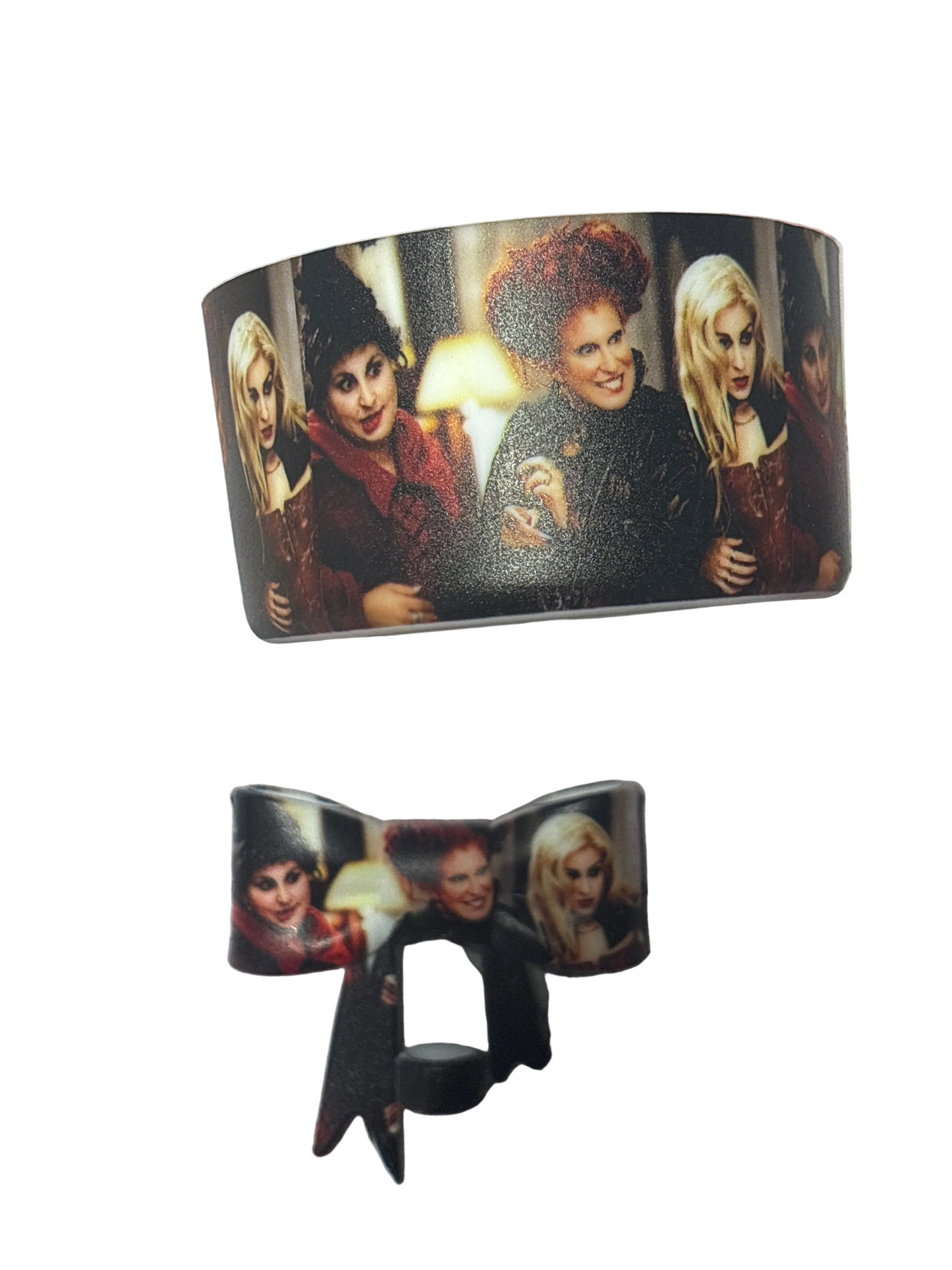 Black hocus pocus straw topper and boot set. Pen not included.