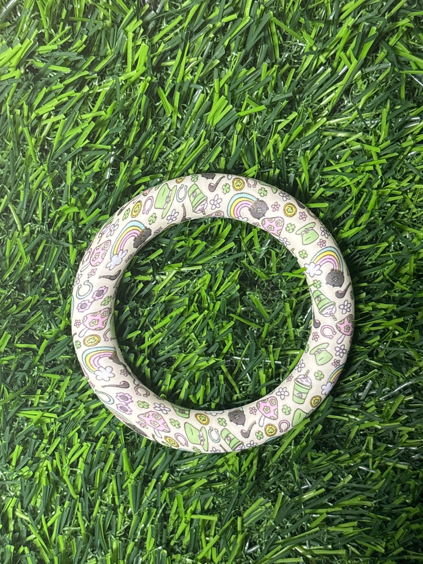 Lucky charm silicone ring