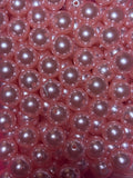 Pinky glossy acrylic 16 mm bead #51)