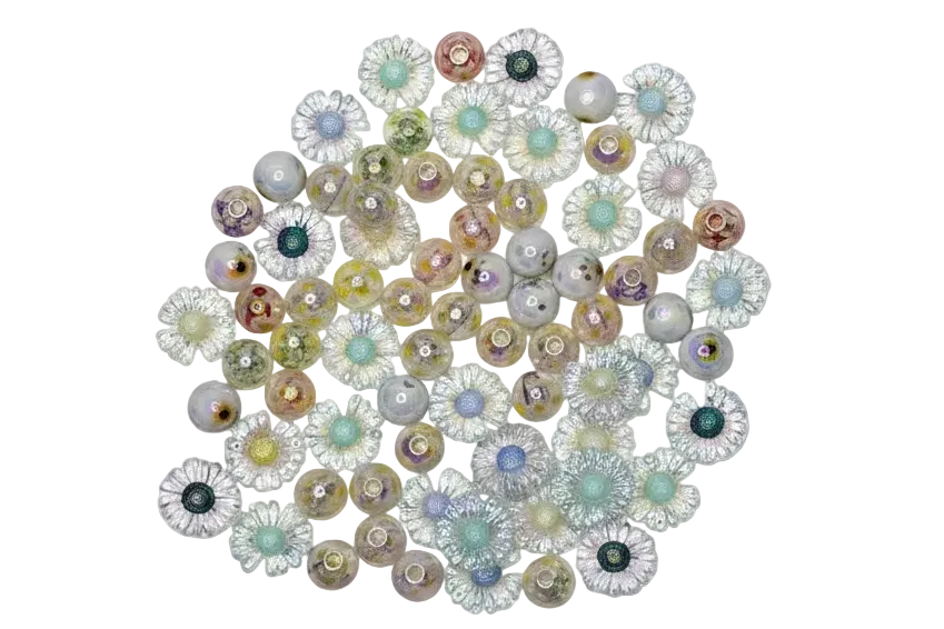 Mixed flower bead mix