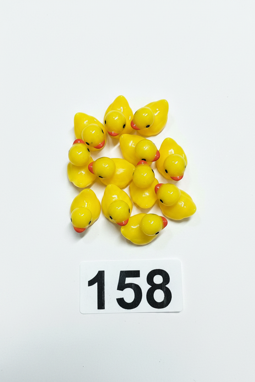 (158) 12 pc acrylic ducks