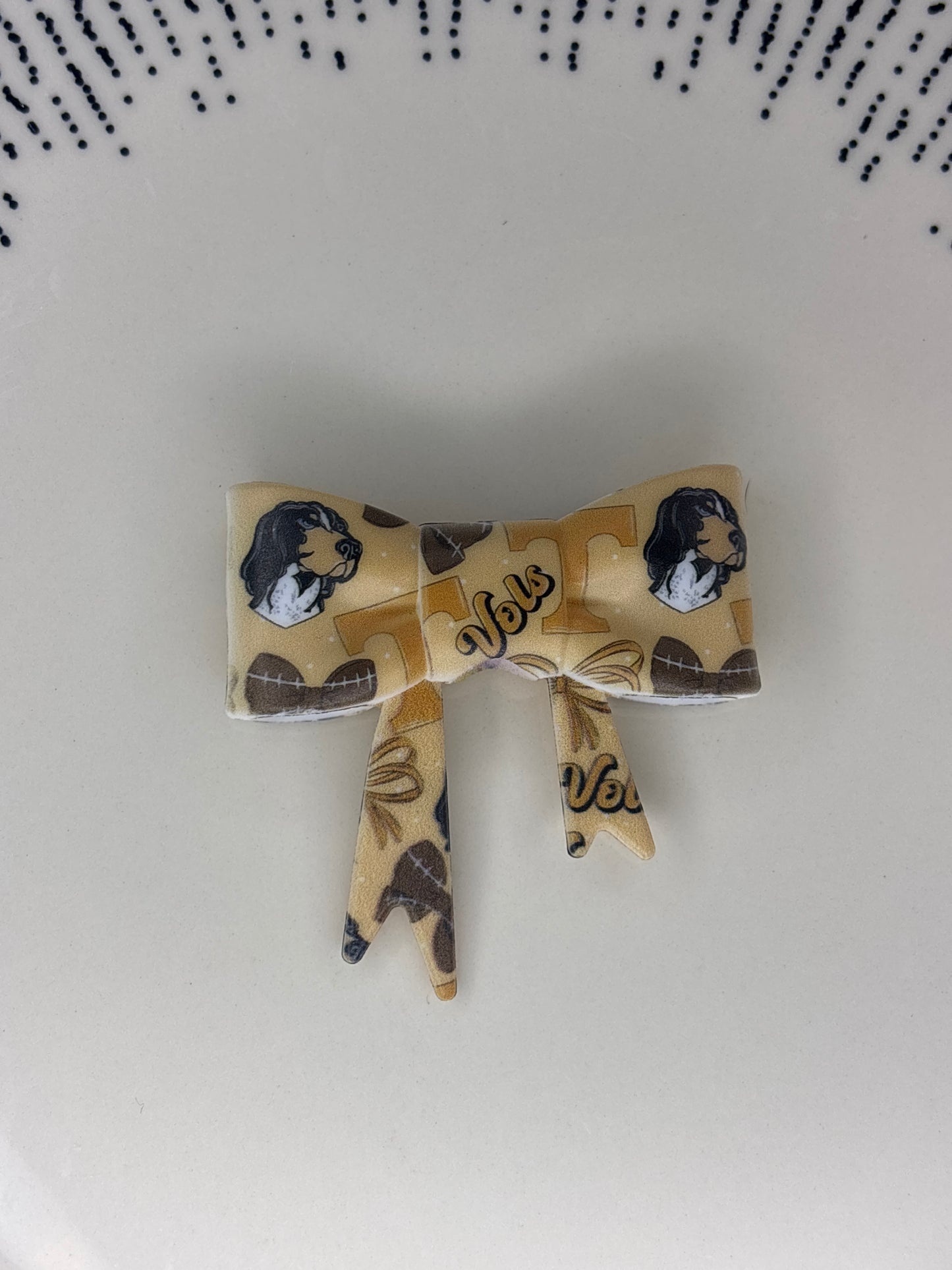 Vols straw topper bow #96