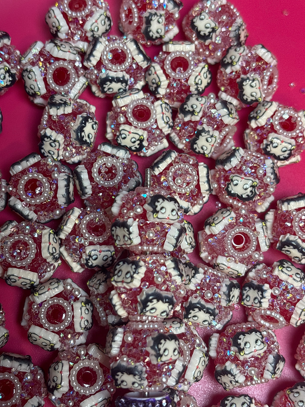 Betty boop sugar bead