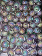 Pink ab clear sparkle 16mm acrylic bead #231
