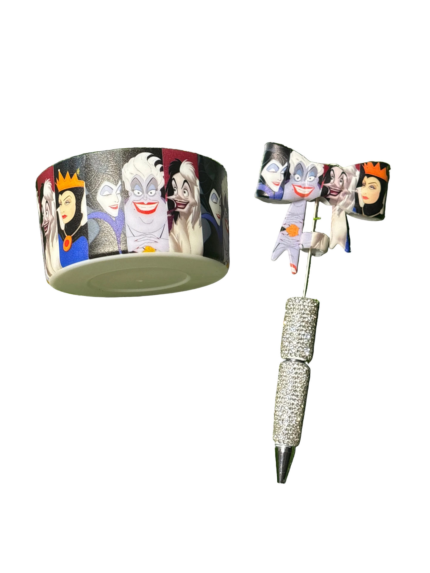Villains cup boot/ straw topper pen set