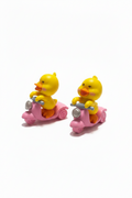 (159)Duck on scooter figure