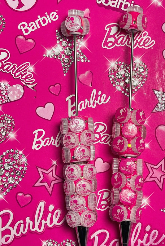 ( Random pick) Barbie clay rhinestone pen#82