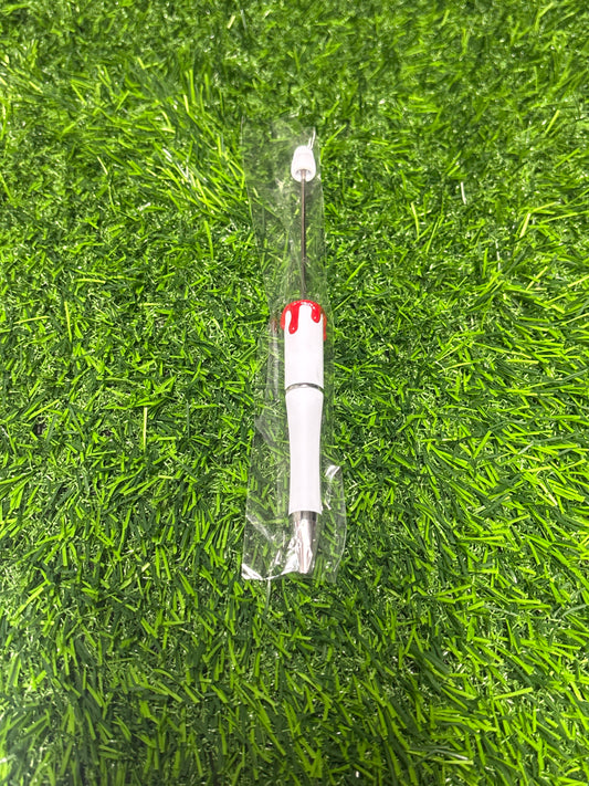 White blood drip beadable pen