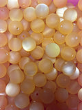 Matt gold  acrylic 16 mm bead #47)