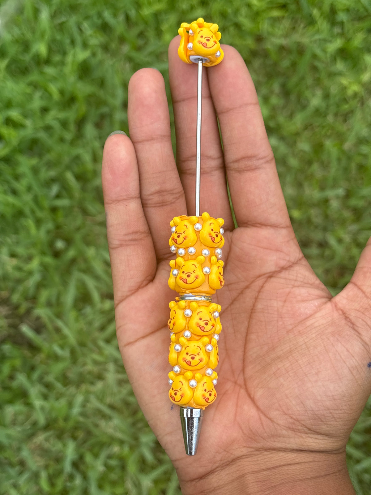 Pooh clay beadable rhinestone pen #41