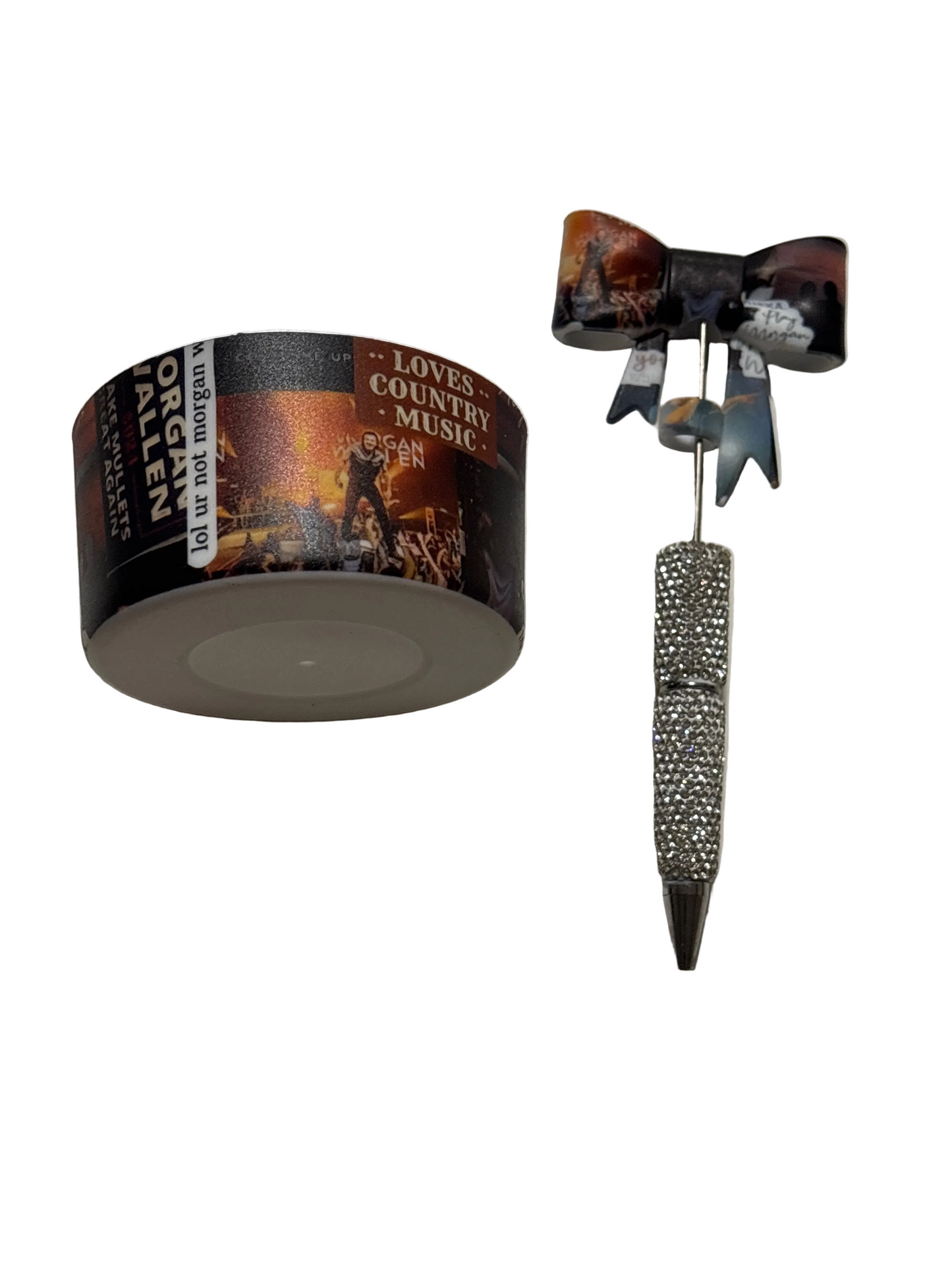 Morgan Wallen  cup boot/ straw topper pen set