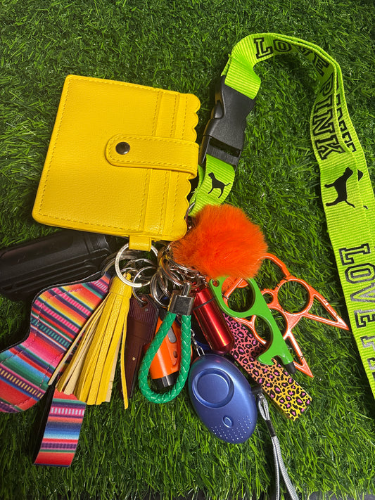 Tropical self defense keychain