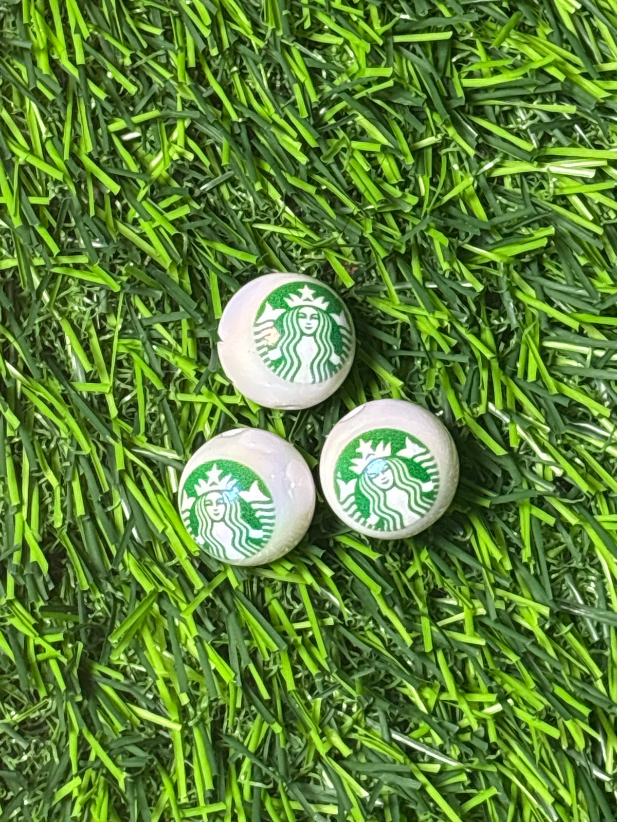Starbucks 16  mm acrylic bead #24